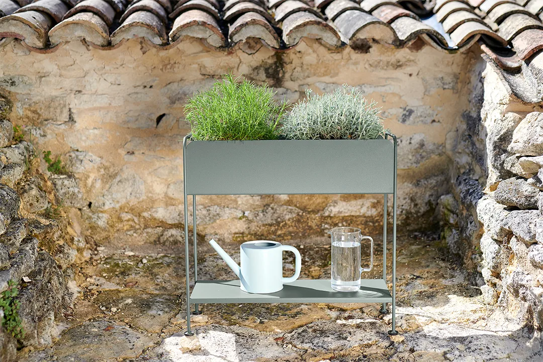Picolino plant holder h.63 cm, Cotton white (hvit) Fermob