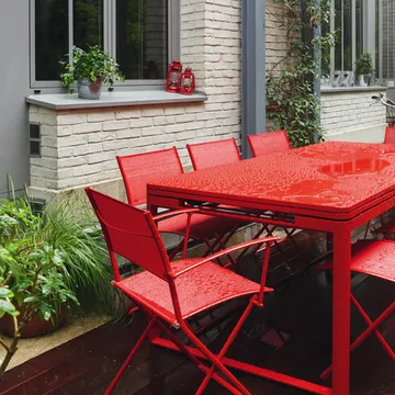 Plein Air stol med armlener - Chili - Fermob