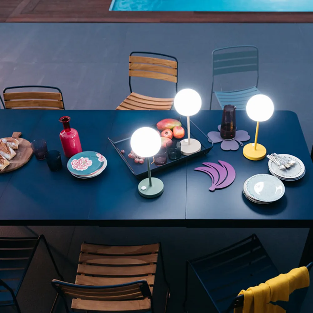 Ribambelle L bord, Anthracite, 2 uttrekksplater Fermob