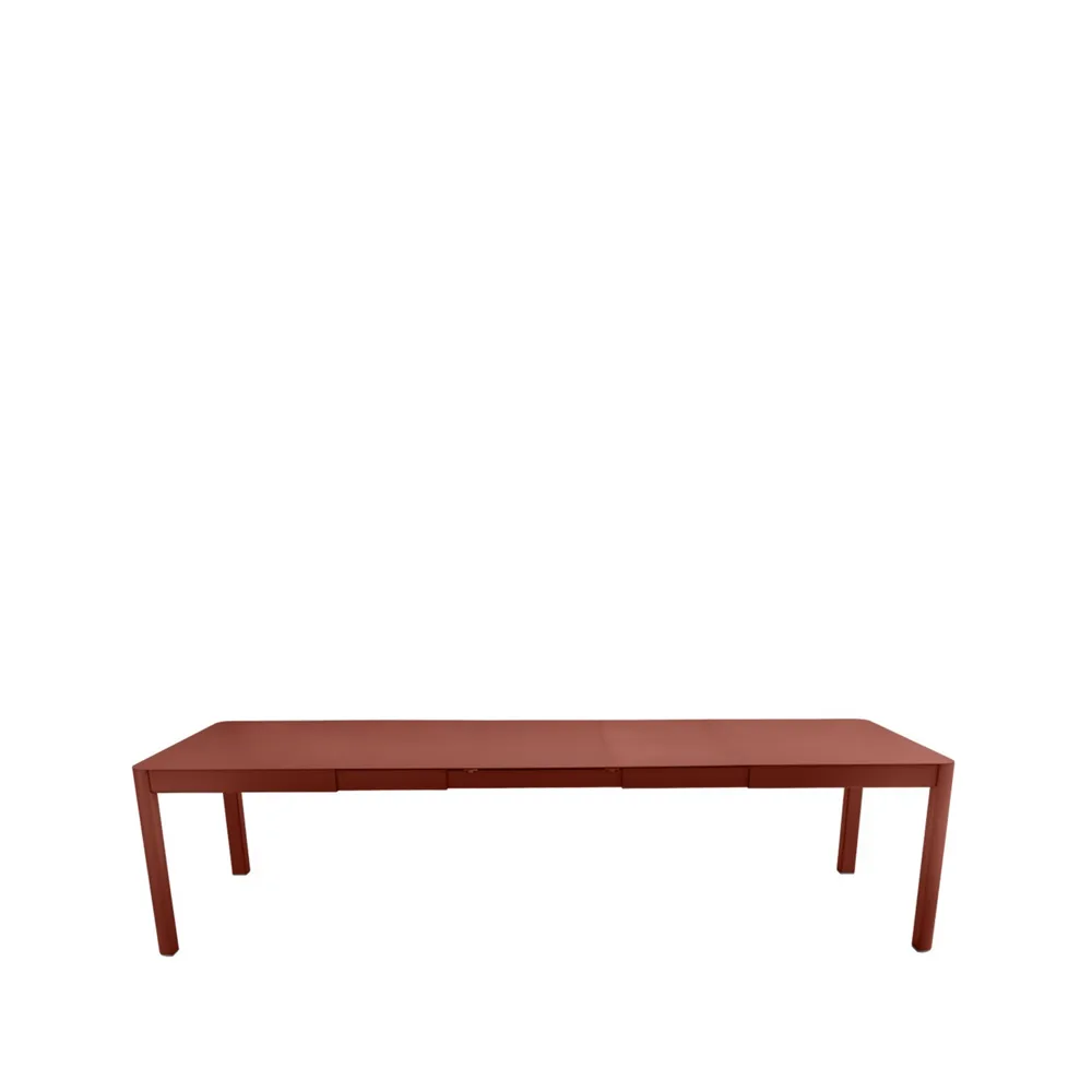 Ribambelle XL bord, Red ochre (rød), 3 uttrekksplater Fermob