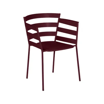 Rythmic stol med armlener - Black cherry - Fermob
