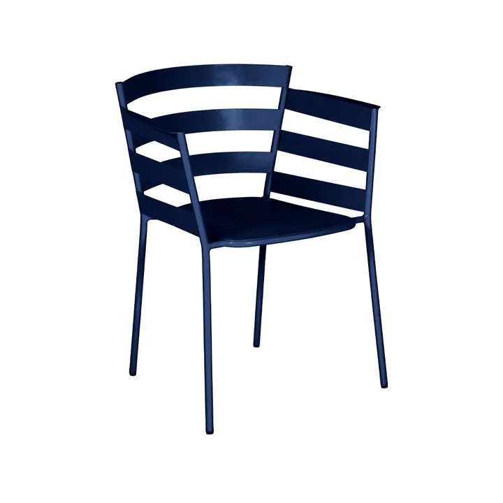 Rythmic stol med armlener - Deep blue (blå) - Fermob
