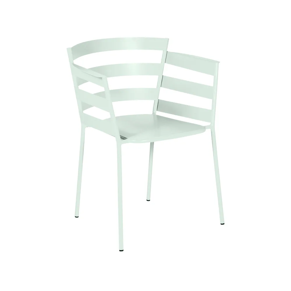 Rythmic stol med armlener, Ice mint Fermob