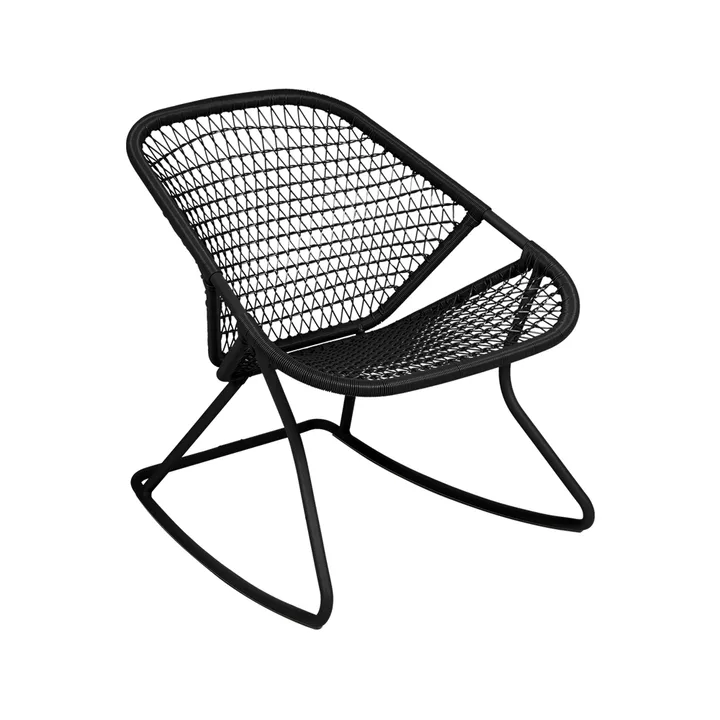 Sixties gyngestol - Liquorice (svart) - Fermob