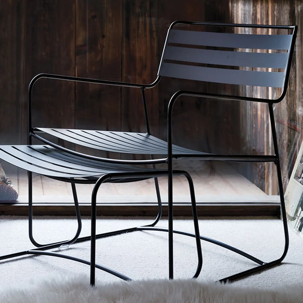 Surprising stol med armlener, lav, Black cherry Fermob