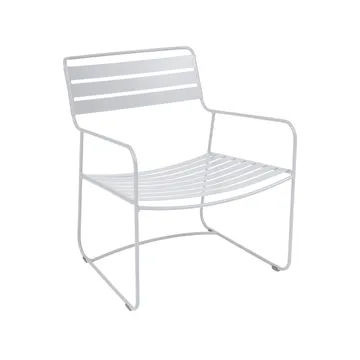 Surprising stol med armlener, lav - Cotton white (hvit) - Fermob