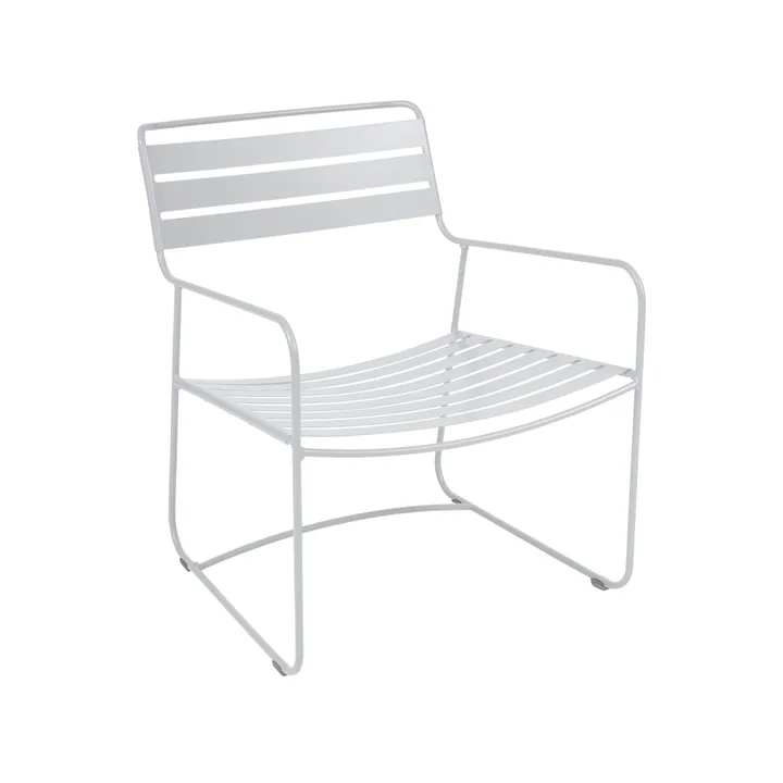 Surprising stol med armlener, lav - Cotton white (hvit) - Fermob