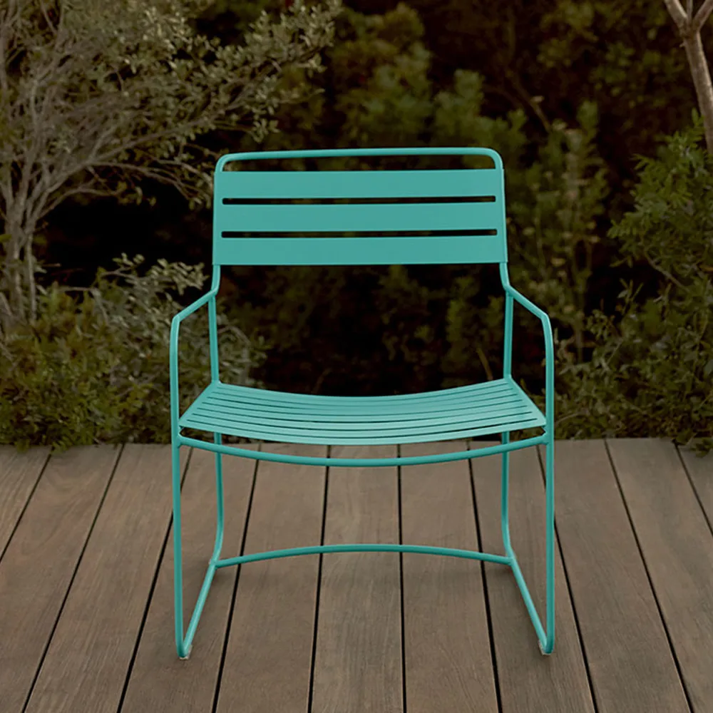 Surprising stol med armlener, lav, Cotton white Fermob