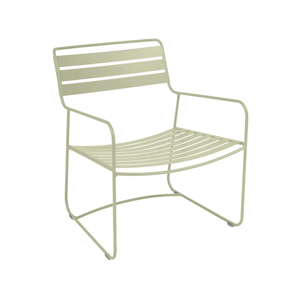 Surprising stol med armlener, lav, Willow green Fermob