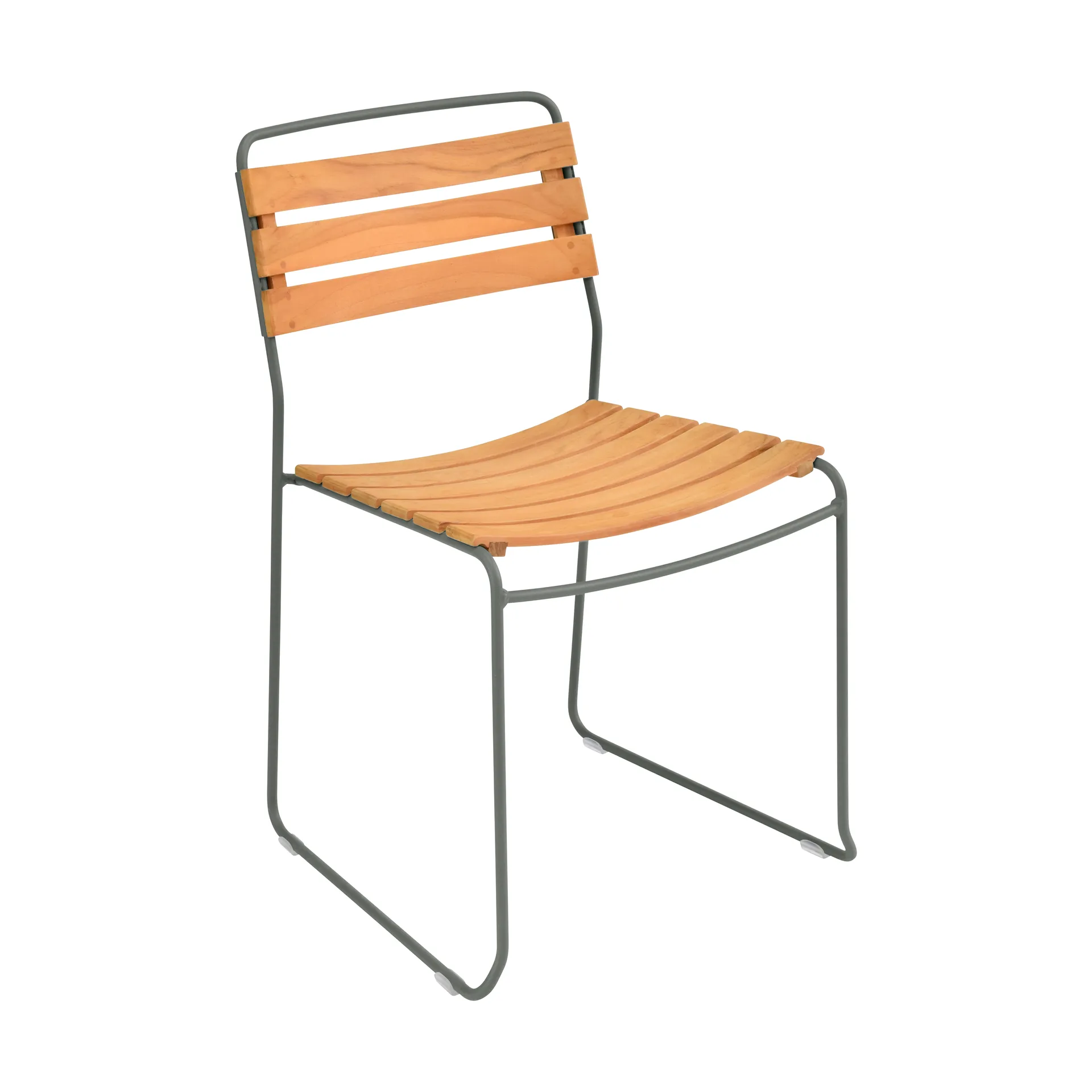 Surprising Teak stol, Rosemary (grønn) Fermob