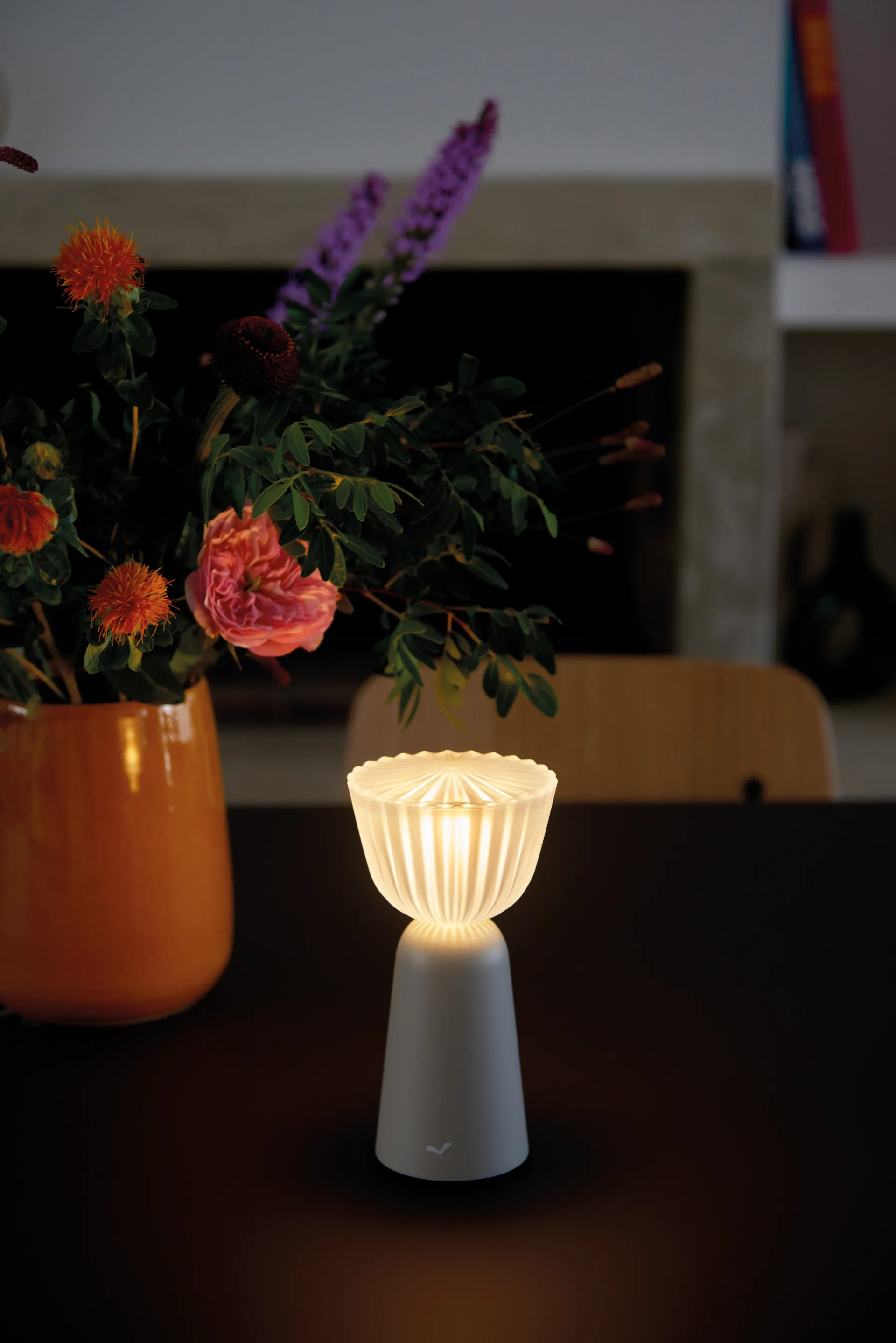 Swiing portabel bordlampe, Clay grey Fermob