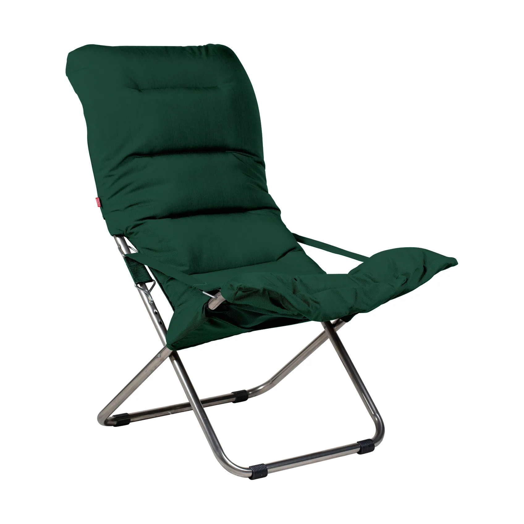 Fiesta Soft solstol, Stoff dark green-aluminiumsstativ Fiam