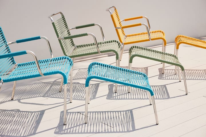 Mya Lounge fotskammel, Sage green Fiam