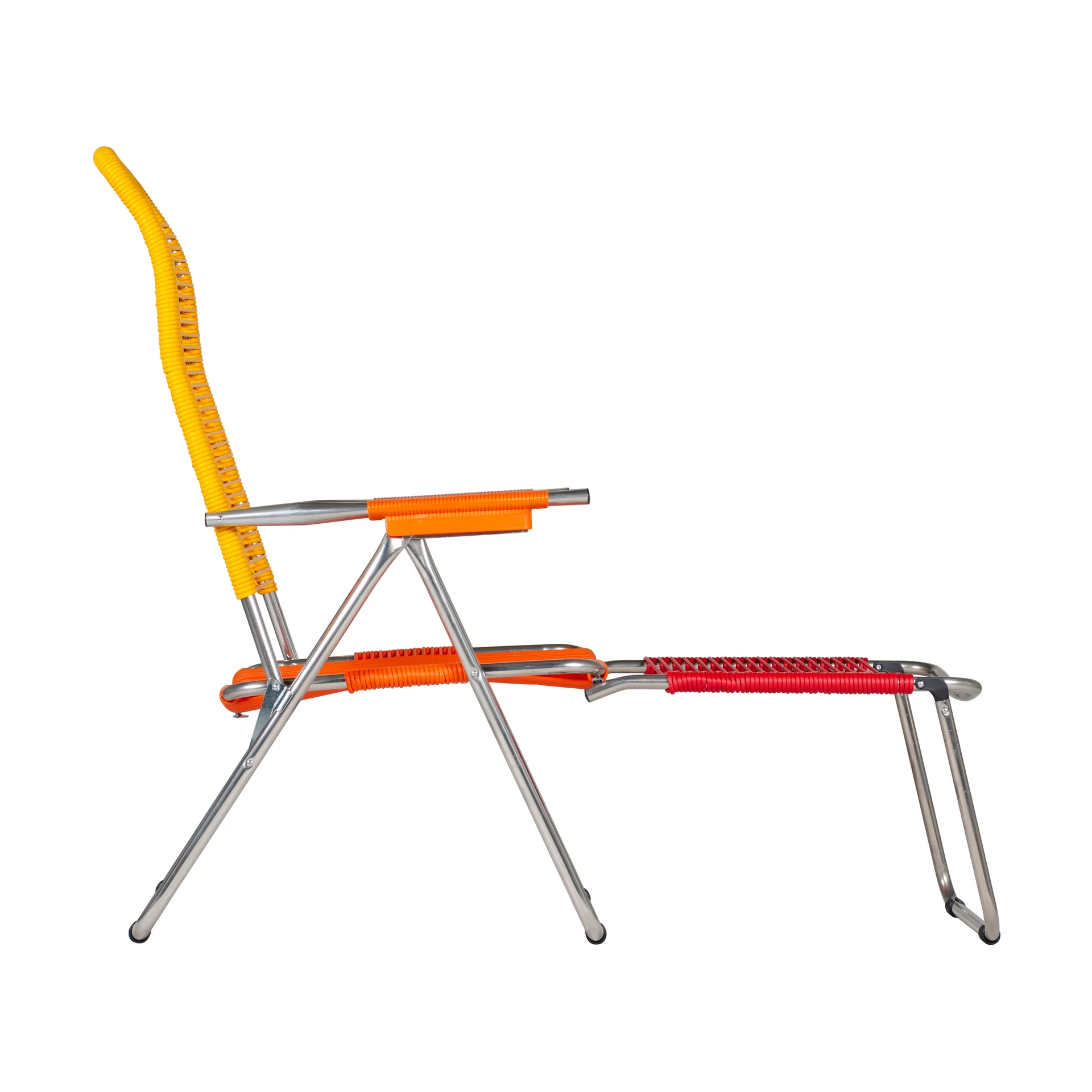 Spaghetti solseng med fotstøtte, Multi-gul Fiam