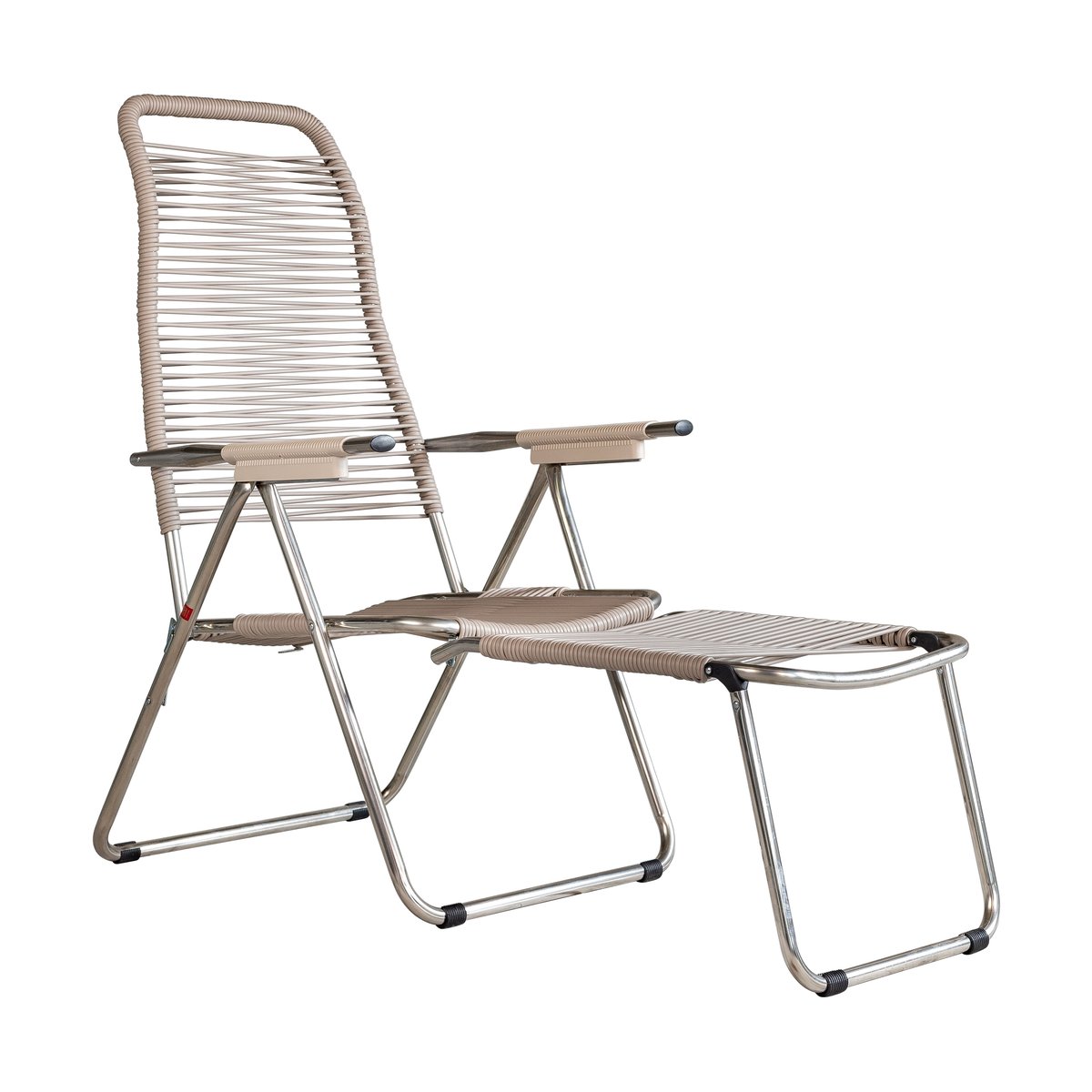 Fiam, Spaghetti footrest taupe matt aluminium