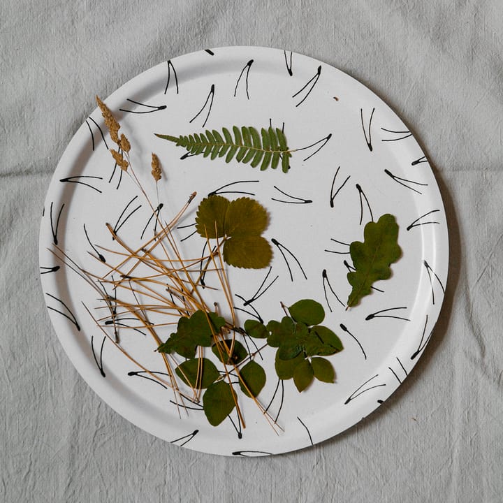 Barr brett Ø38 cm, Svart-hvit Fine Little Day