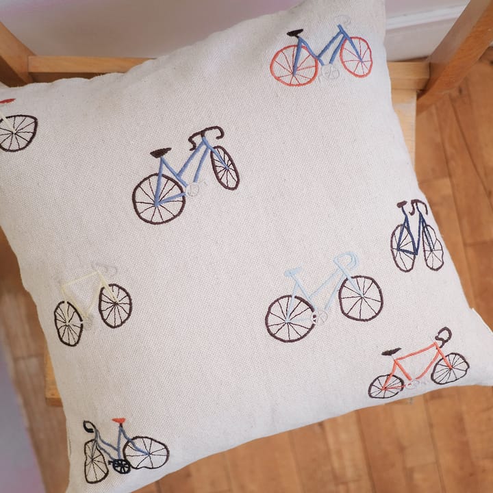 Bicycles putetrekk 48x48 cm, Beige Fine Little Day