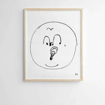 Bubbles poster 40x50 cm - Svart-hvit - Fine Little Day