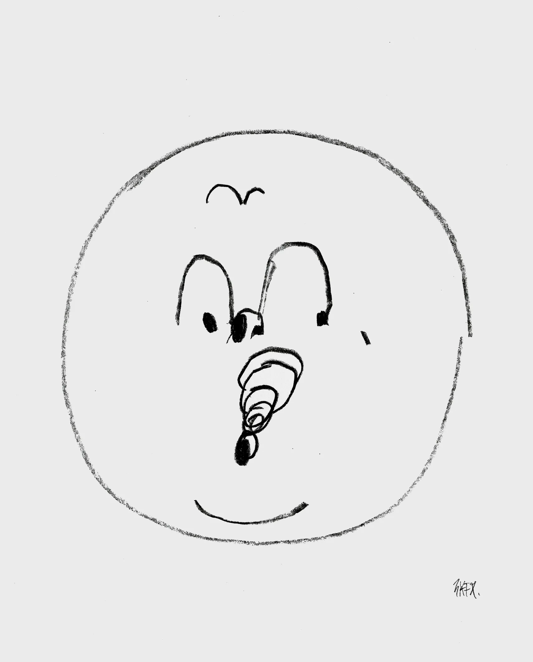 Bubbles poster 40x50 cm, Svart-hvit Fine Little Day