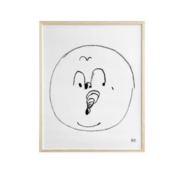 Bubbles poster 40x50 cm - Svart-hvit - Fine Little Day