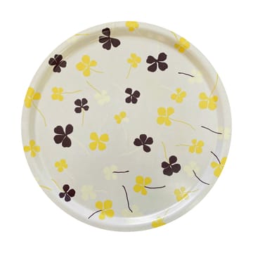 Clover brett Ø 38 cm - White-yellow - Fine Little Day