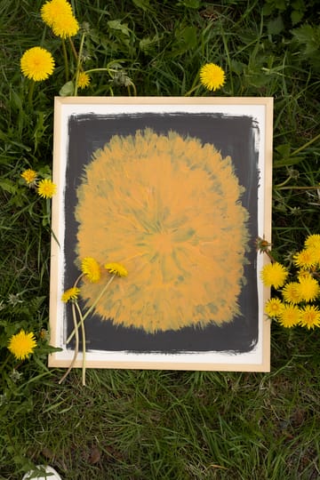 Dandelion plakat 40 x 50 cm - Gul-sort - Fine Little Day