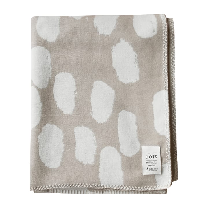Dots pledd 140 x 180 cm - Beige - Fine Little Day