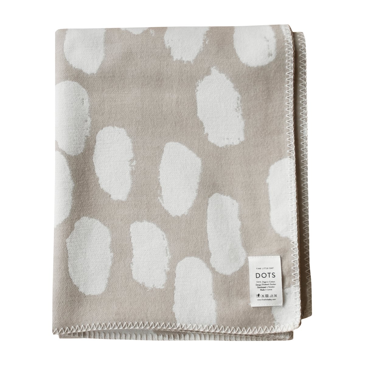 Bilde av Fine Little Day Dots pledd 140 x 180 cm Beige