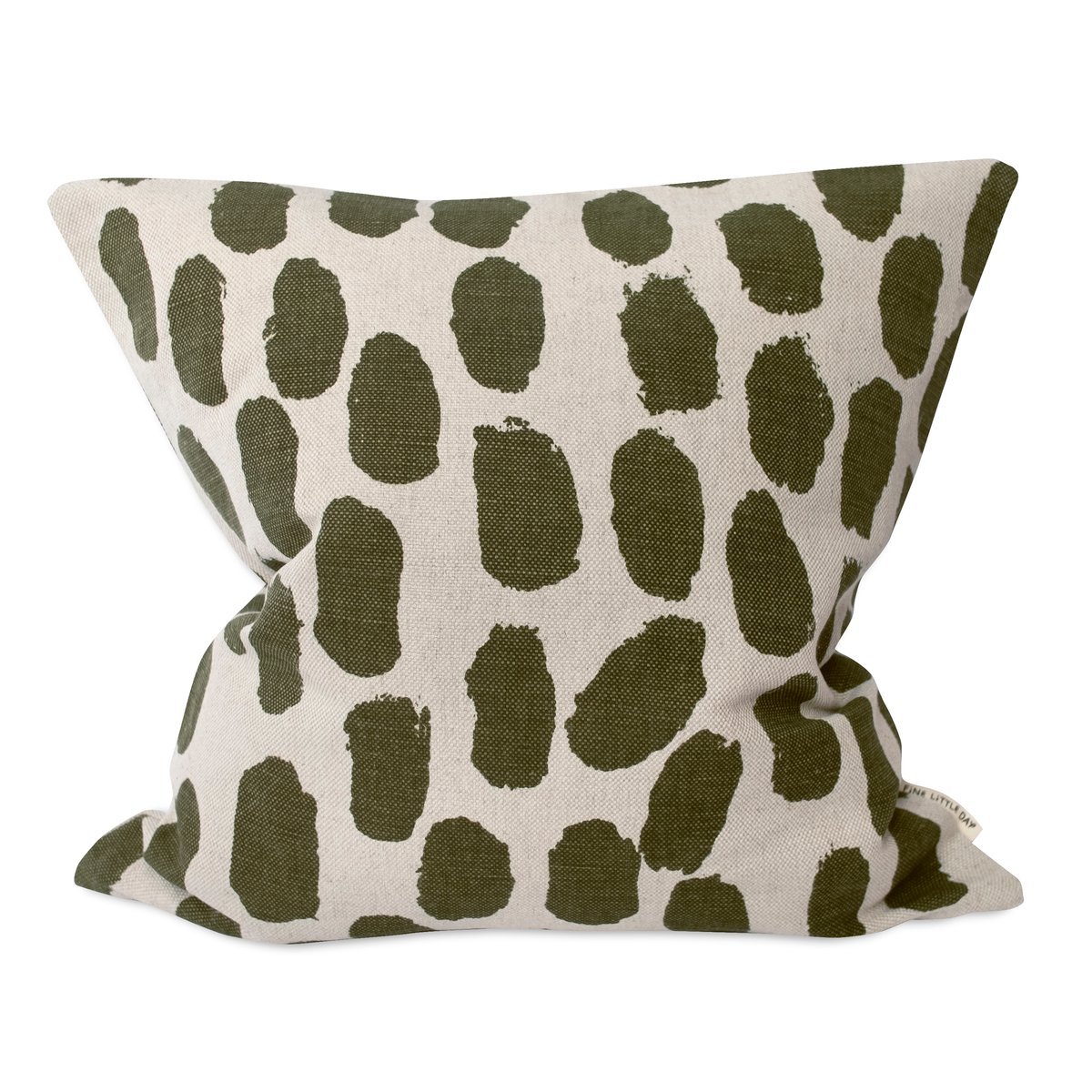 Bilde av Fine Little Day Dots putetrekk 48x48 cm Beige-olivengrønn