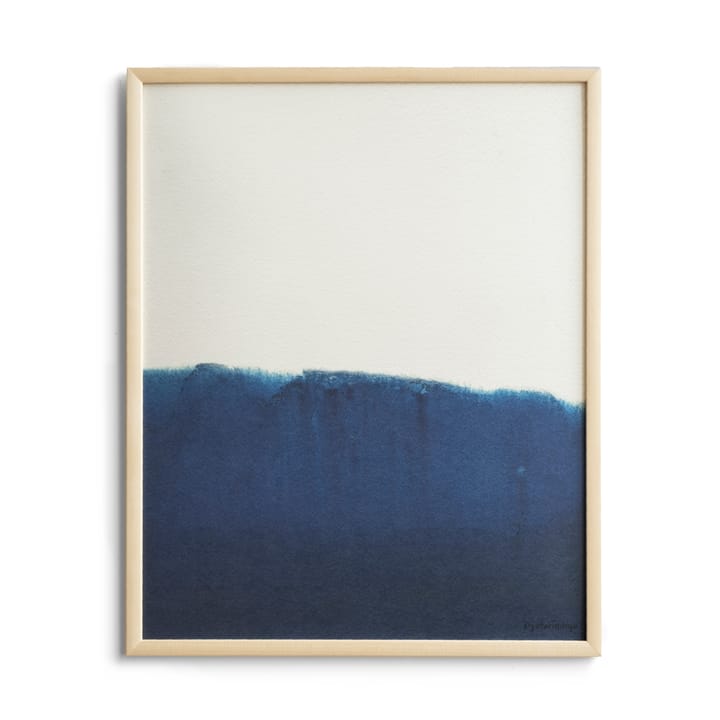 Dyeforindigo ocean 1 plakat 40 x 50 cm - Blå-hvit - Fine Little Day