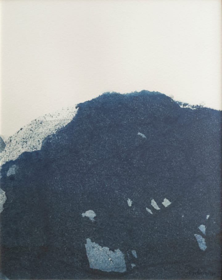 Dyeforindigo ocean 2 plakat 40 x 50 cm - Blå-hvit - Fine Little Day