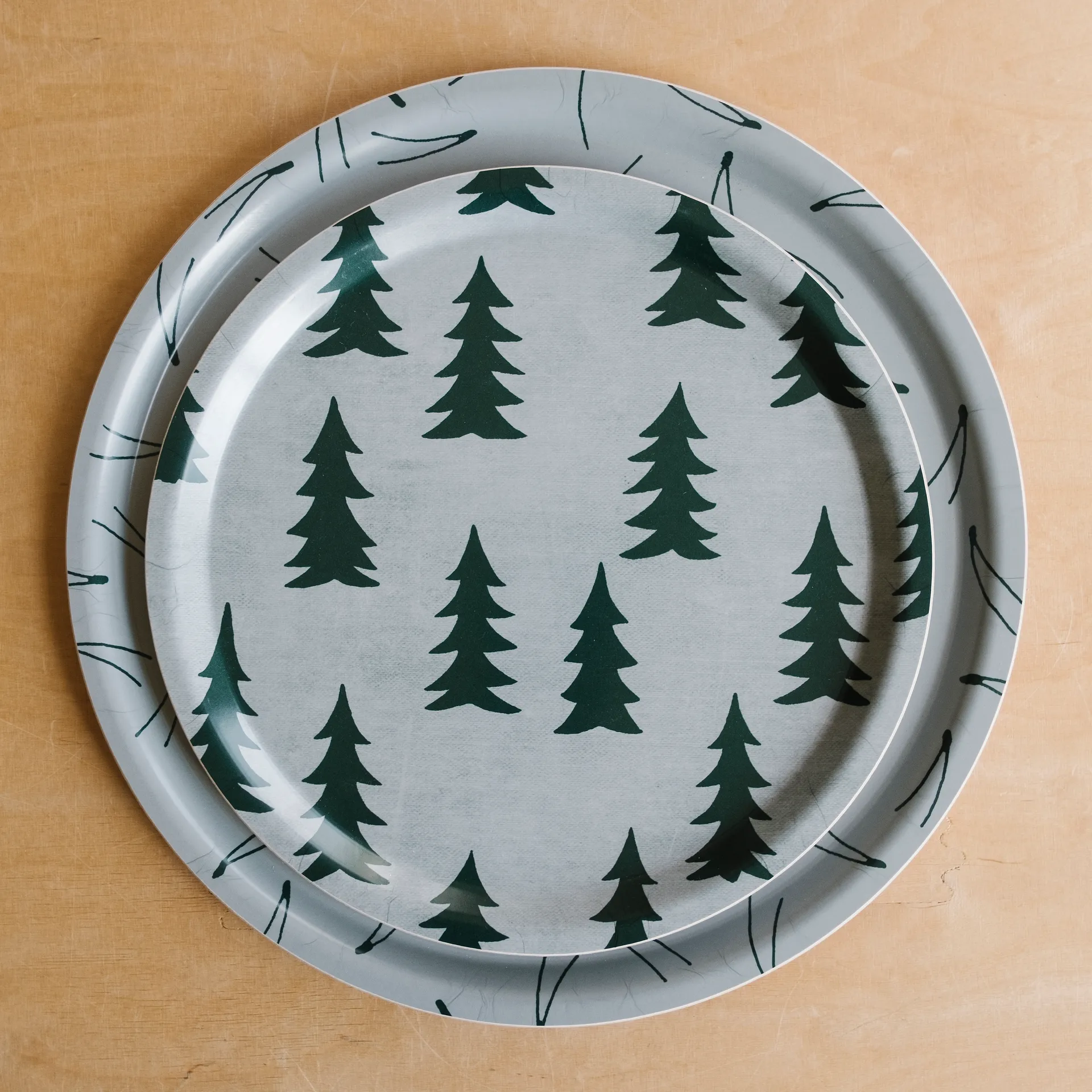 Gran brett 31 cm, Grønn Fine Little Day