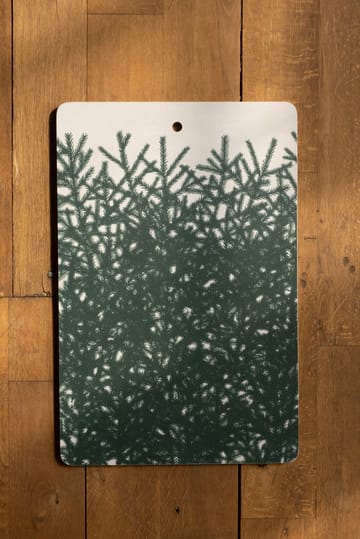 Granris skjærefjøl 21 x 31 cm - Hvit-grønn - Fine Little Day