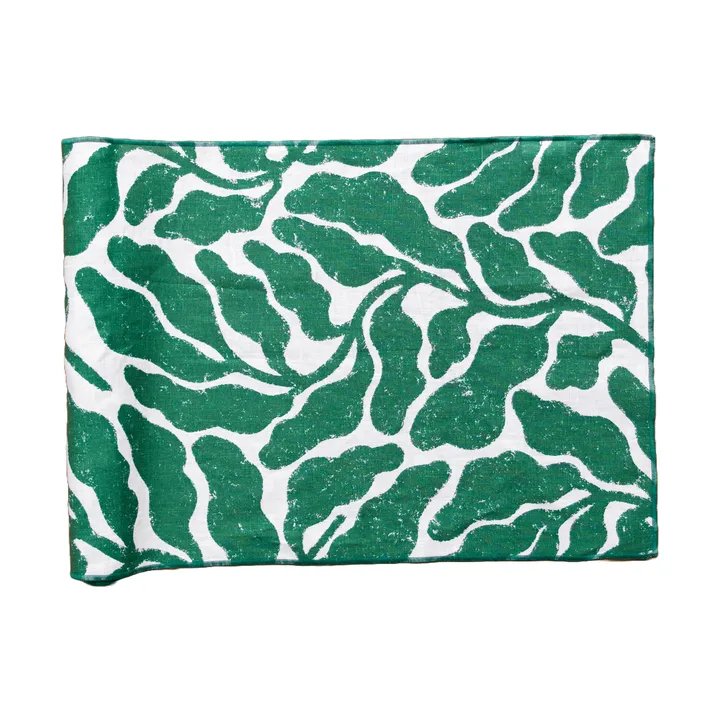 Leaves løper - Green, 45x180 cm - Fine Little Day