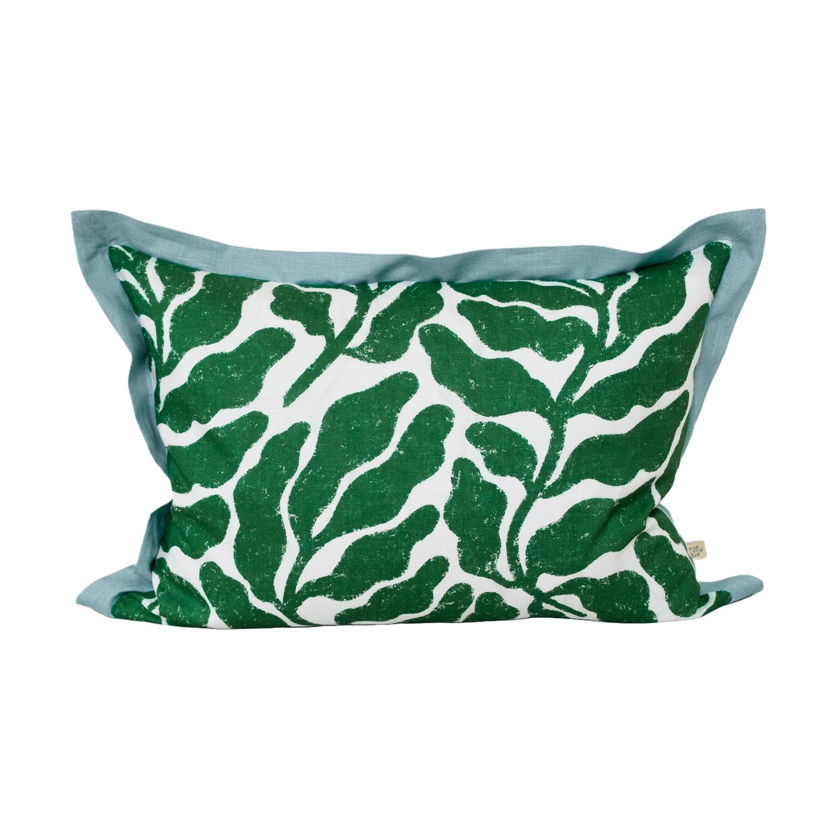Bilde av Fine Little Day Leaves putetrekk med kontrast 48x48 cm Green-blue