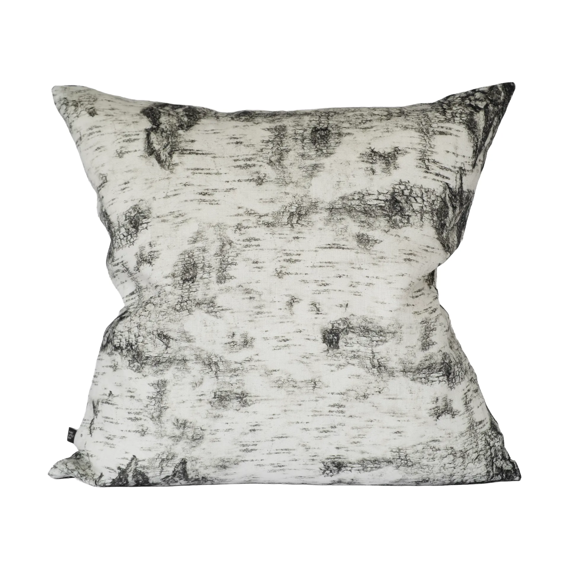 Näver putetrekk 48x48 cm, Black-white Fine Little Day