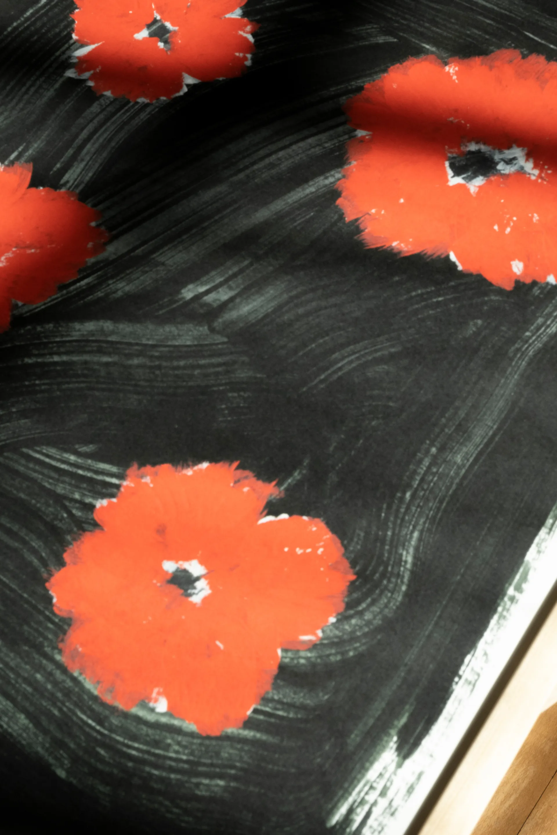 Scarlet pimpernel plakat 40 x 50 cm, Rød-sort Fine Little Day