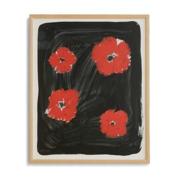 Scarlet pimpernel plakat 40 x 50 cm - Rød-sort - Fine Little Day