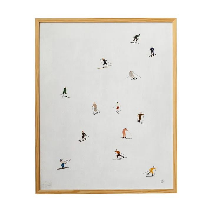Skiers poster 40x50 cm - Lysegrå - Fine Little Day