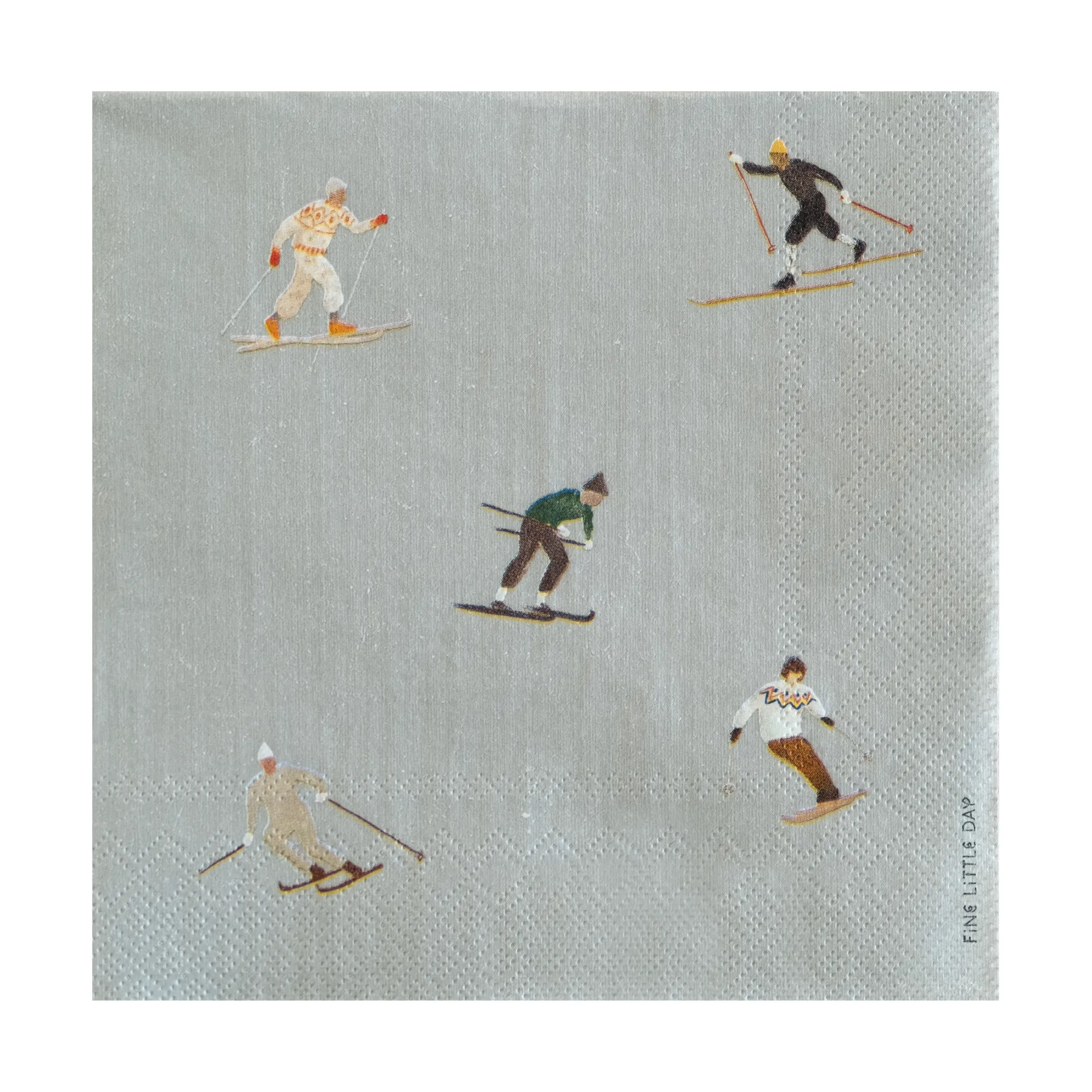 Skiers serviett 25-pakning, Grå Fine Little Day