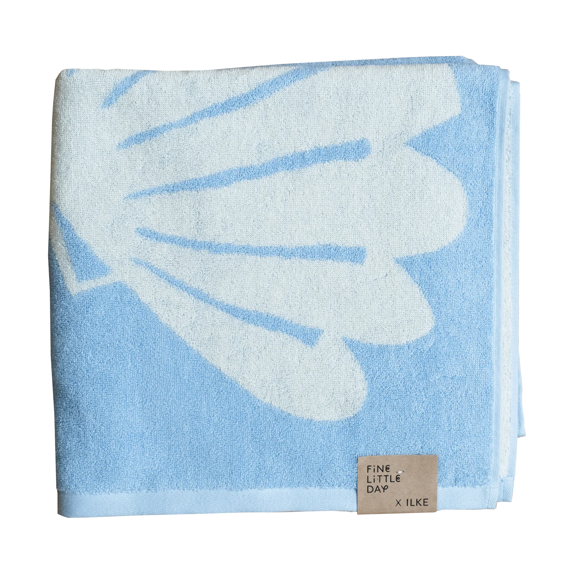Skjell badehåndkle 70 x 140 cm, Blå Fine Little Day
