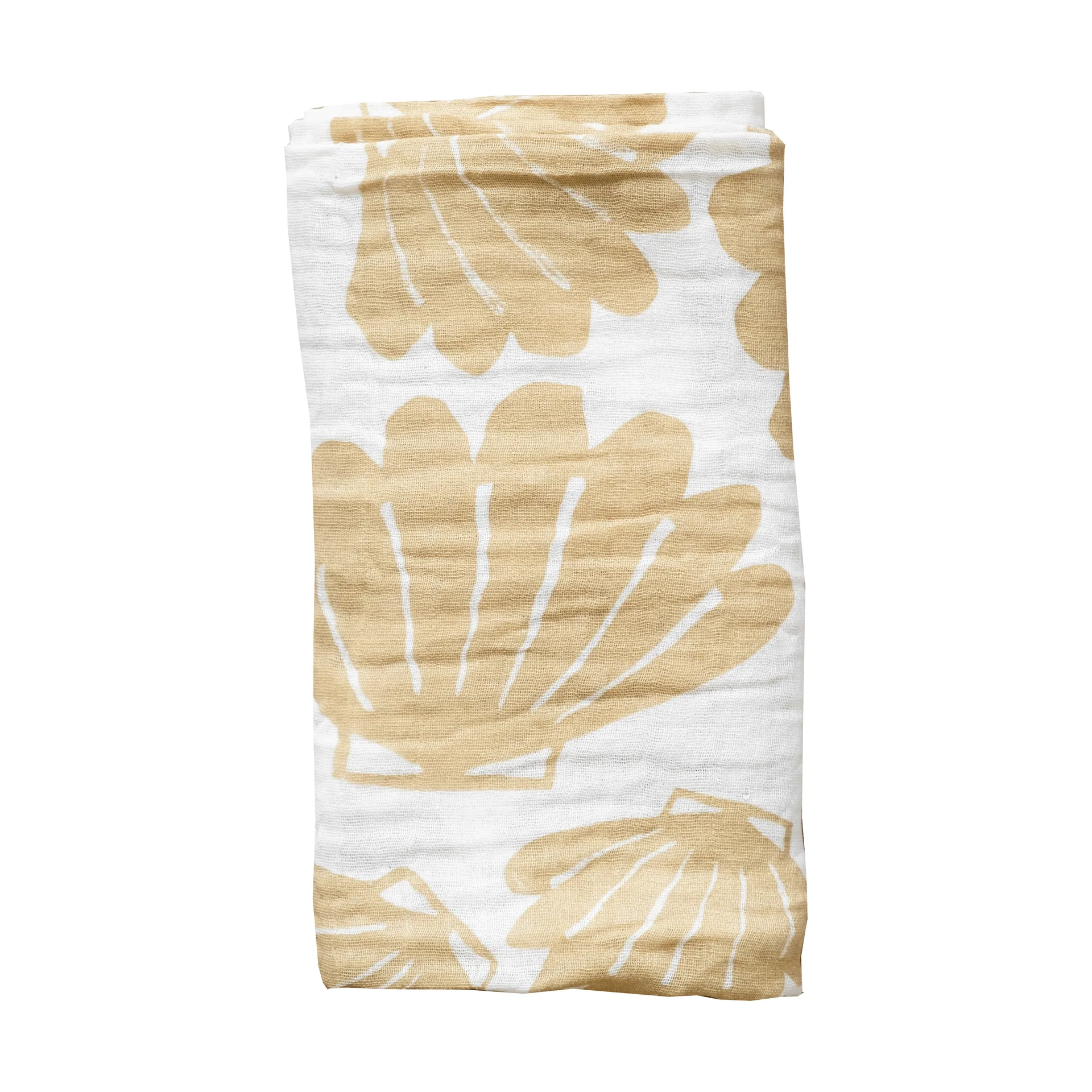 Skjell muslinteppe 120 x 120 cm, Sand Fine Little Day