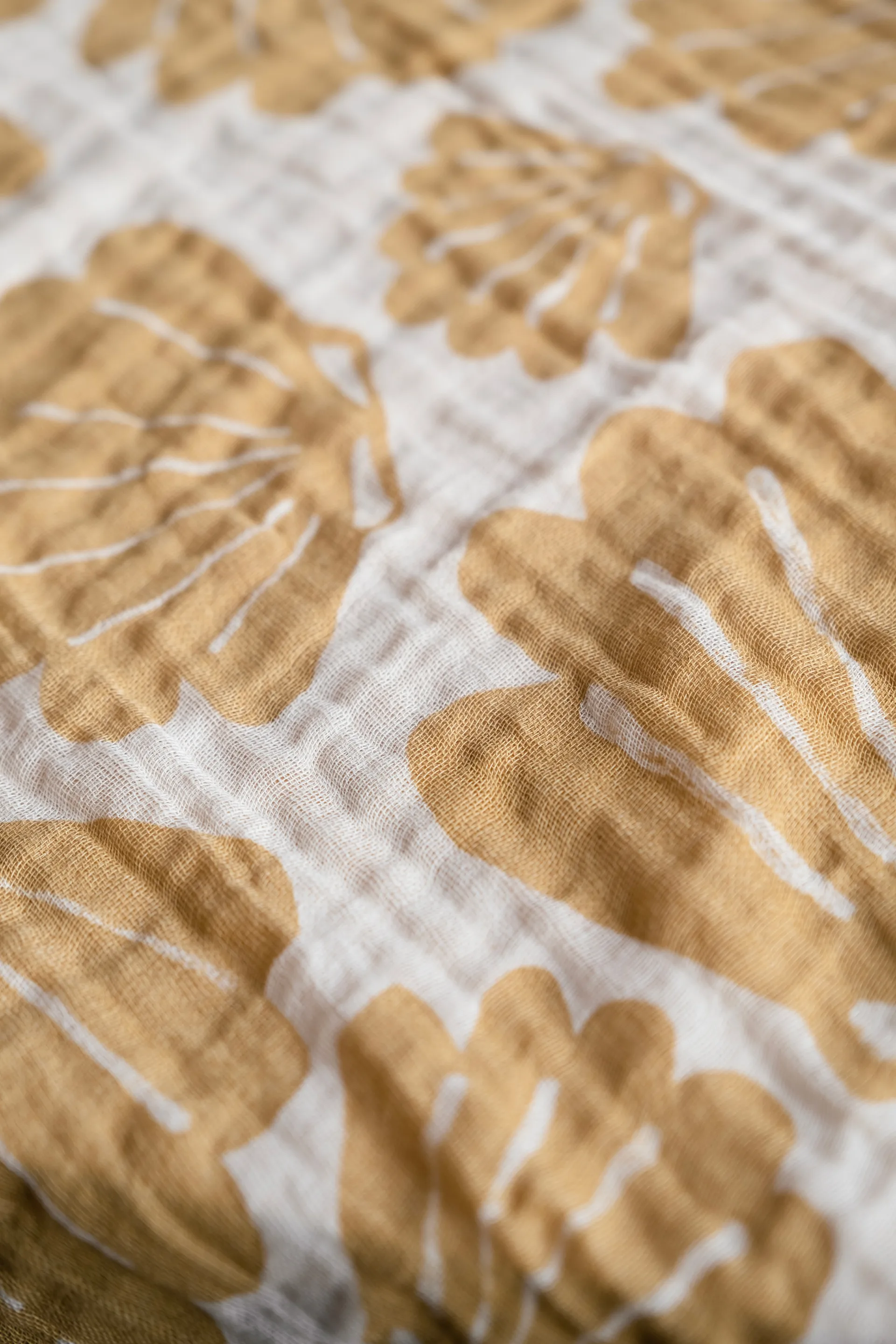 Skjell muslinteppe 120 x 120 cm, Sand Fine Little Day