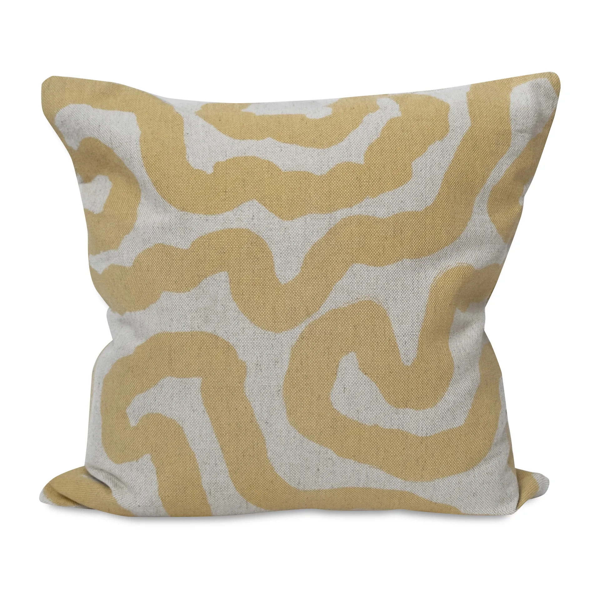 Spår putevar 48 x 48 cm, Gul Fine Little Day