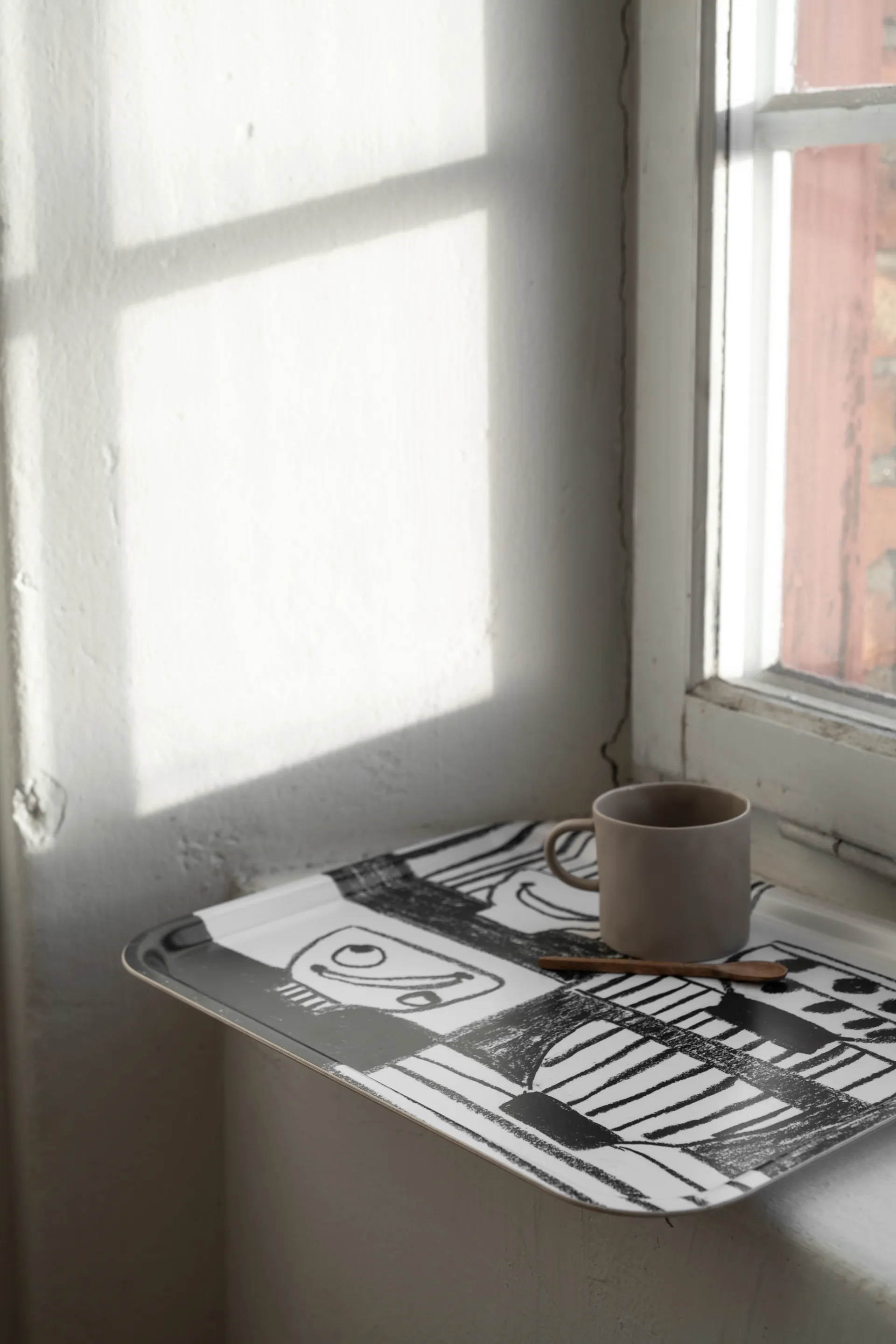 Stilleben brett 33 x 43 cm, Svart-hvit Fine Little Day