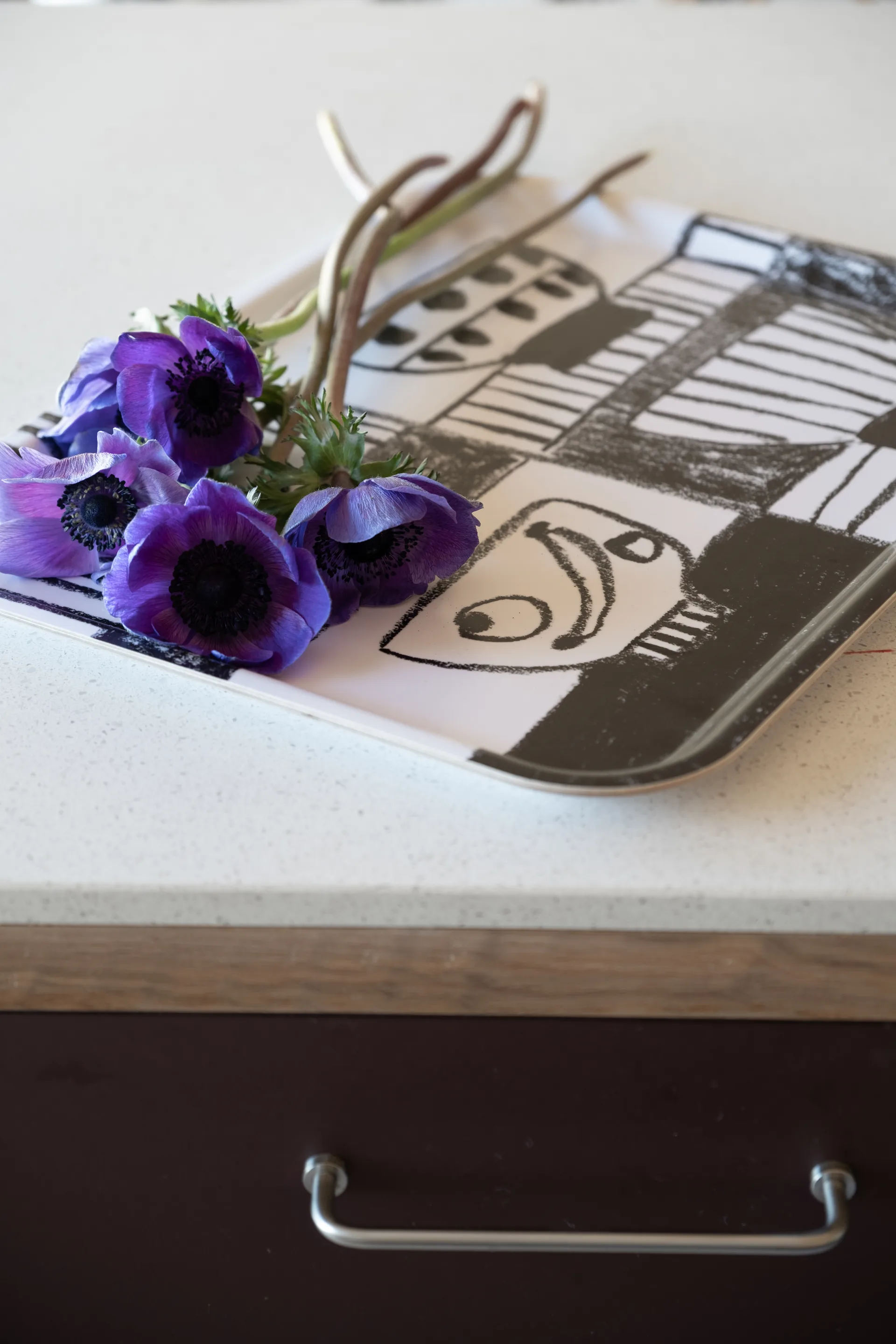 Stilleben brett 33 x 43 cm, Svart-hvit Fine Little Day