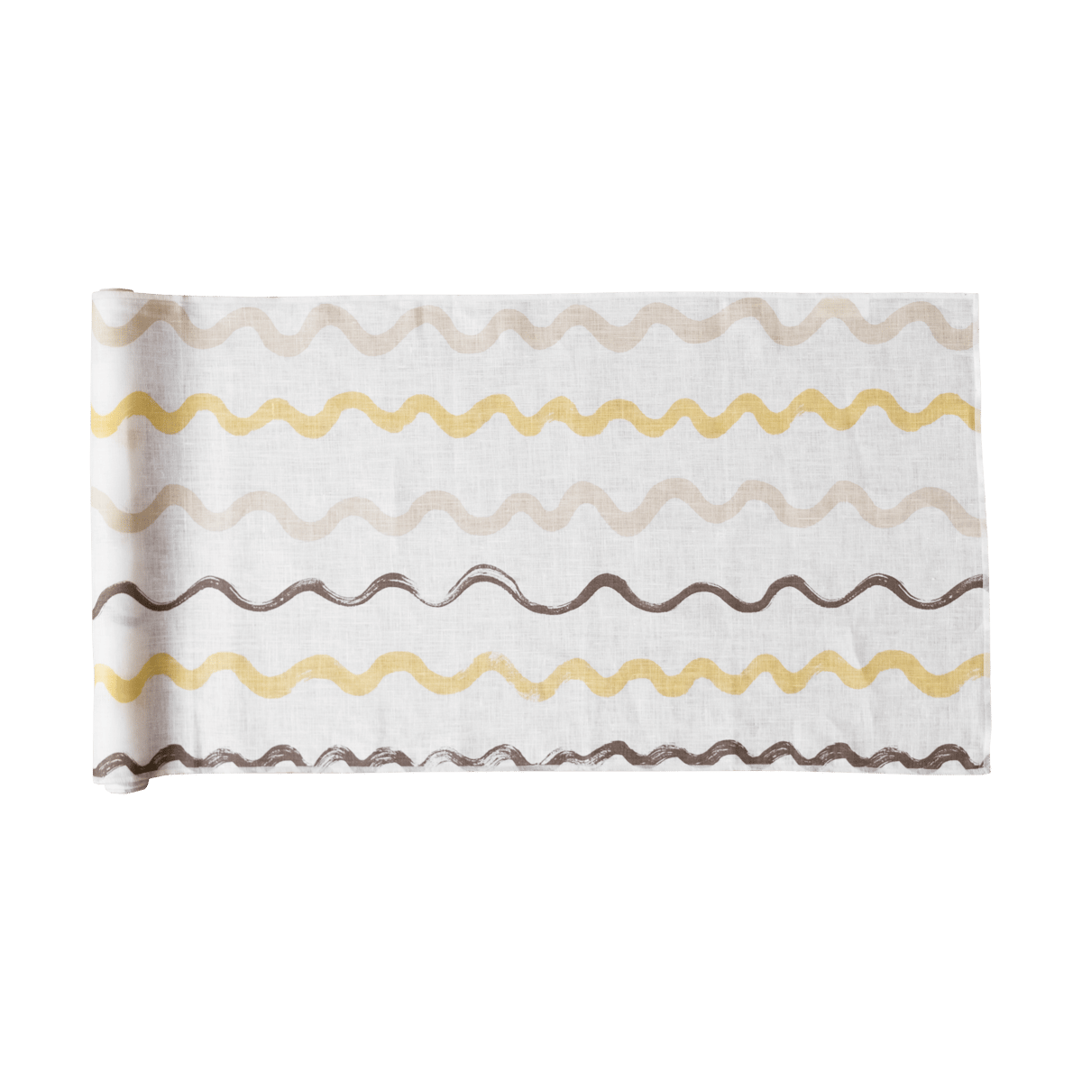 Fine Little Day Stripete bordlper 45 x 150 cm White-yellow