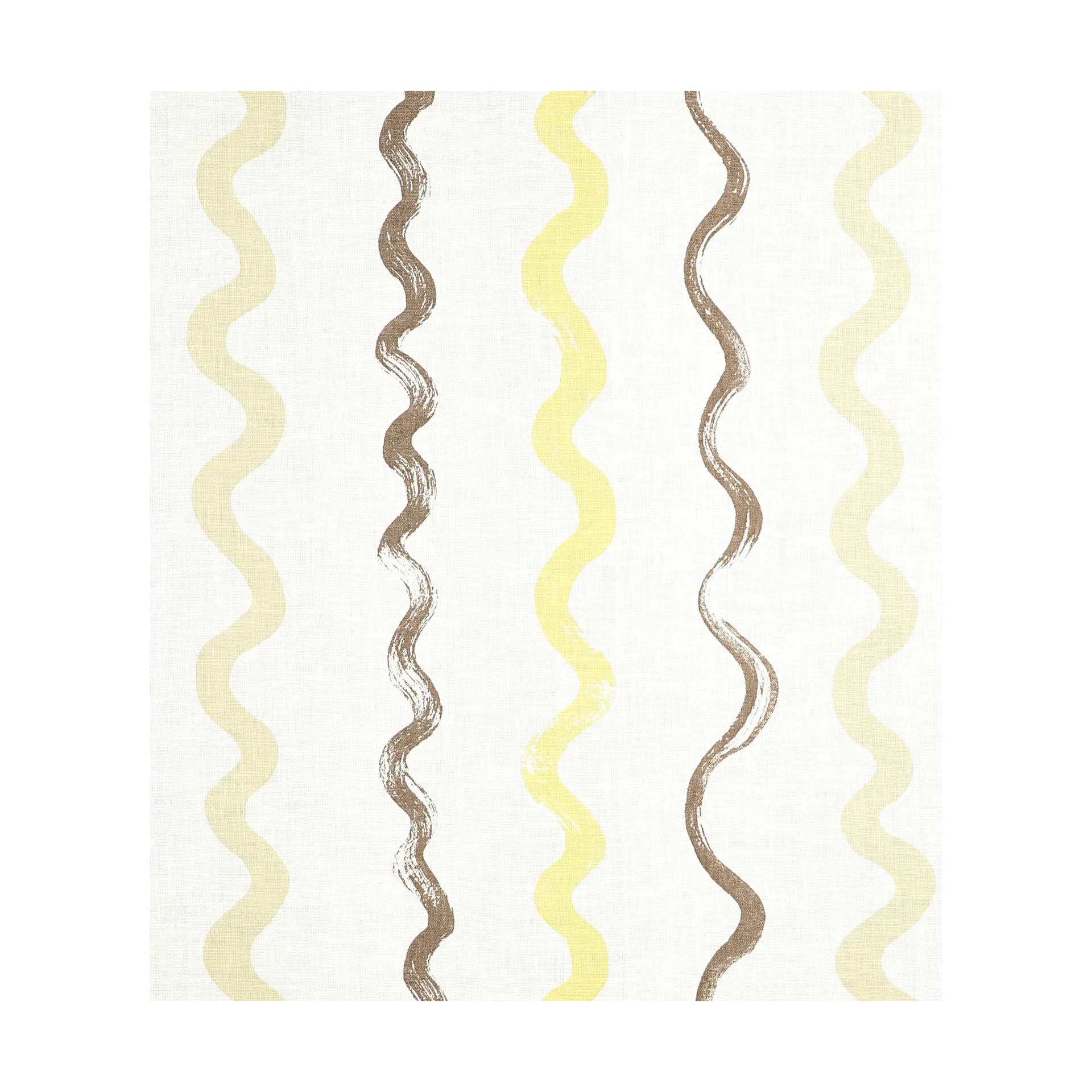 Stripete stoff, White-yellow Fine Little Day