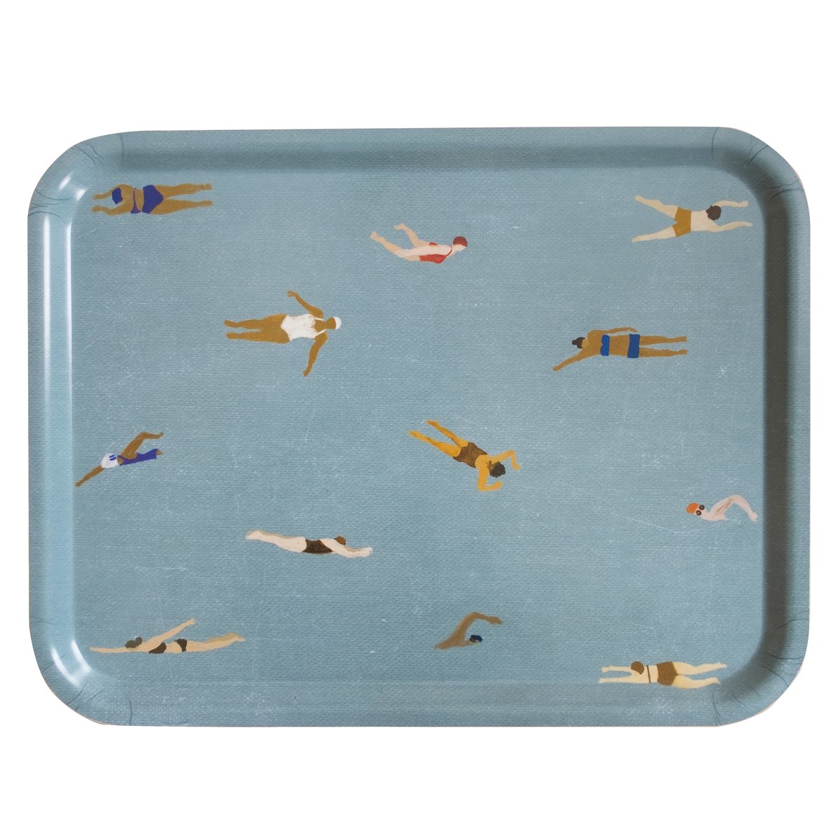 Fine Little Day Swimmers brett 33x43 cm Blå