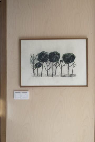 Trees plakat 50 x 70 cm - Sort-offwhite - Fine Little Day